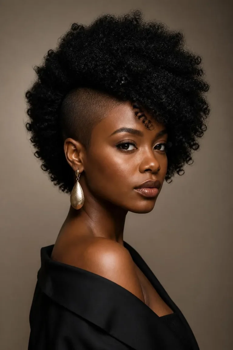 12 Side Shaved Afro Hairstyles for Black Women