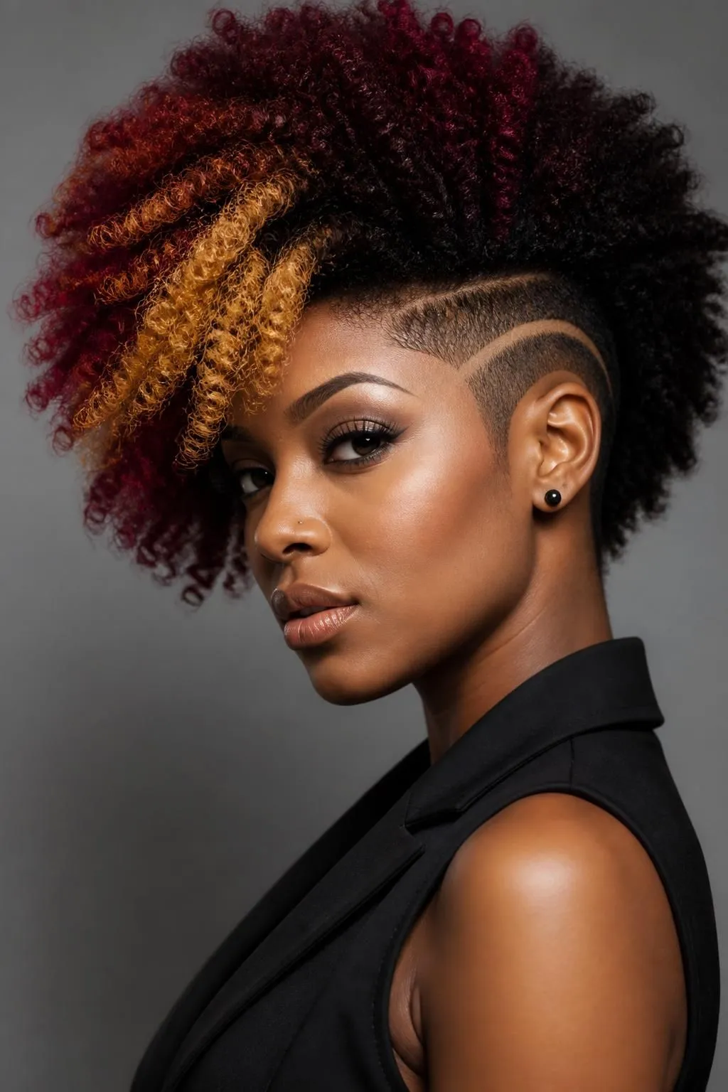 12 Side Shaved Afro Hairstyles for Black Women