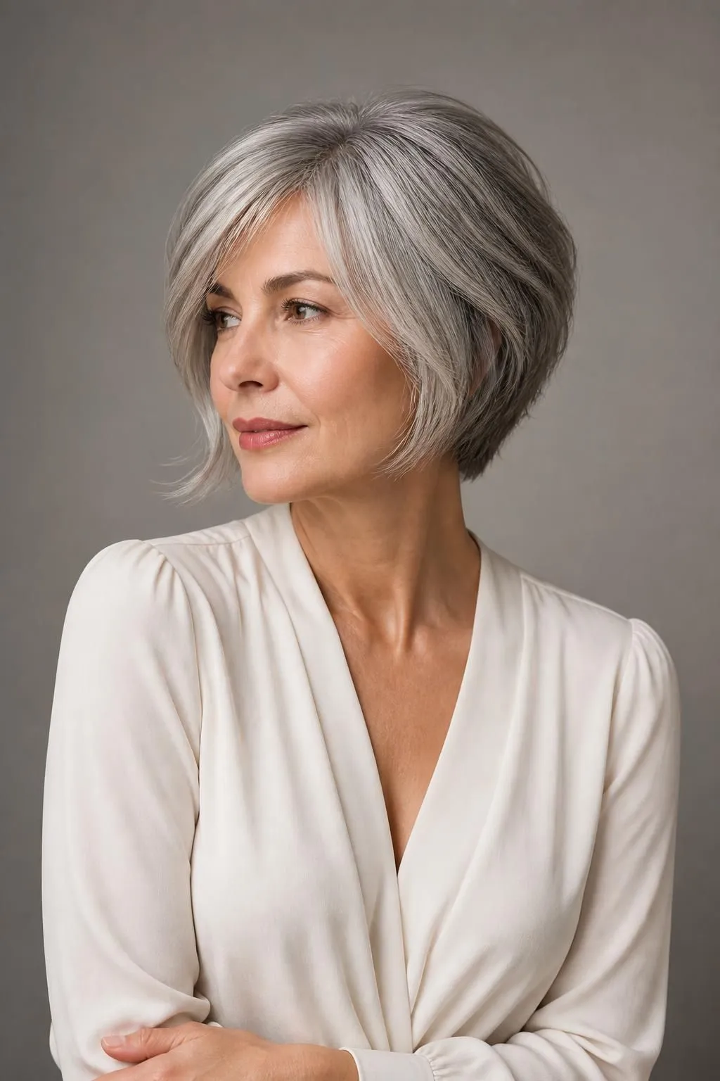 23 Hairstyles For Thin Fine Gray Hair That Look Fuller Instantly