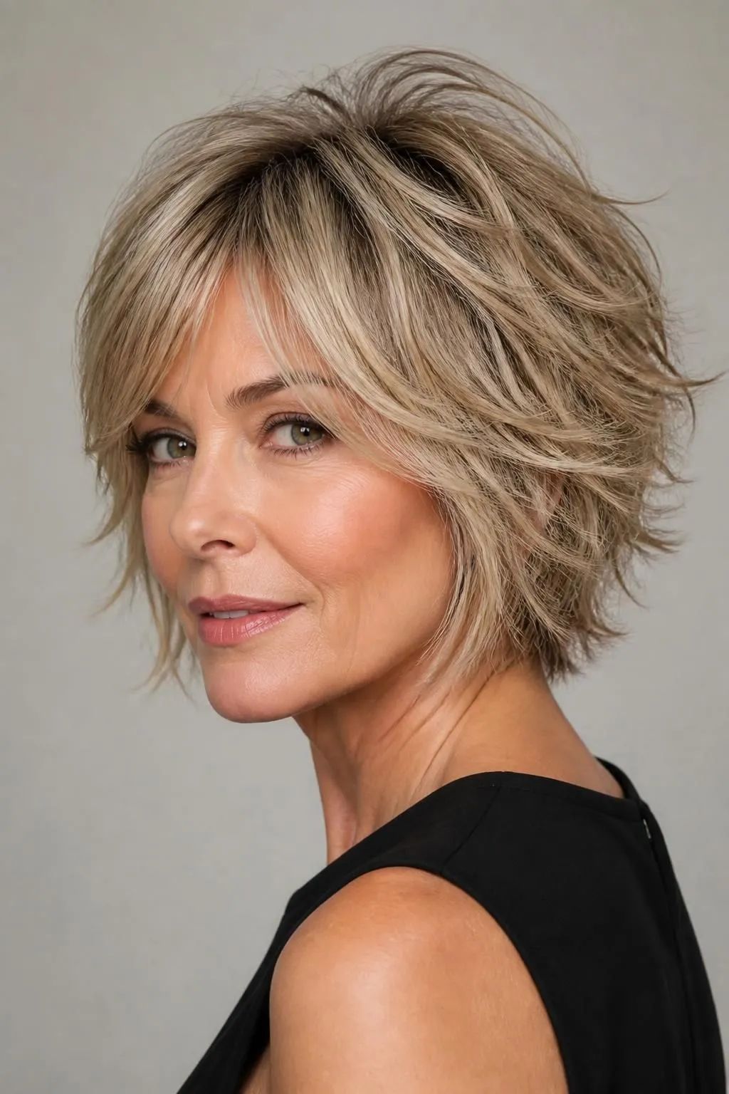 18 Short Shag Haircuts For Women Over 40 With Fine Hair That Add Instant Fullness