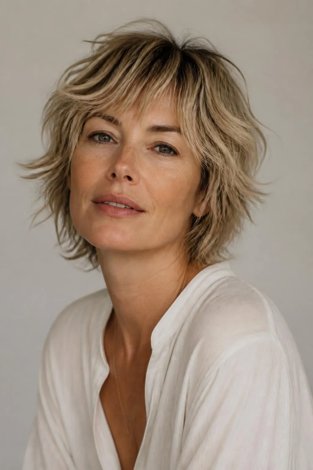 18 Short Shag Haircuts For Women Over 40 With Fine Hair That Add Instant Fullness
