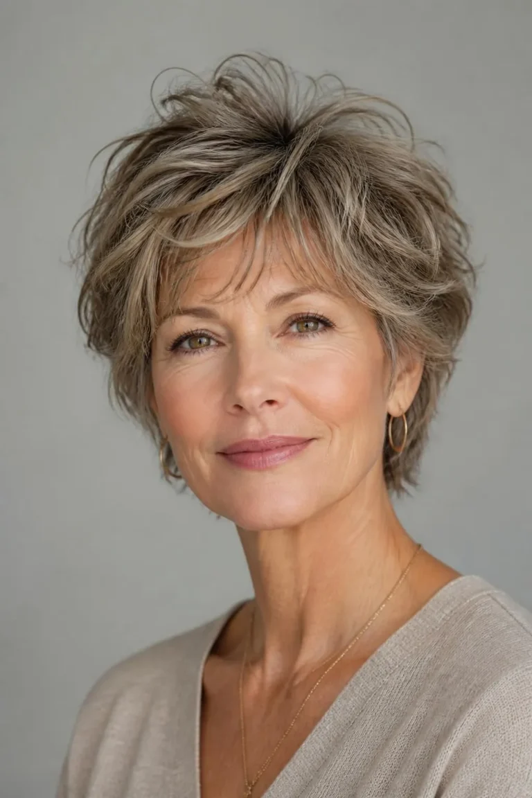 18 Short Shag Haircuts for Women Over 50 With Fine Hair Wanting Volume and Lift