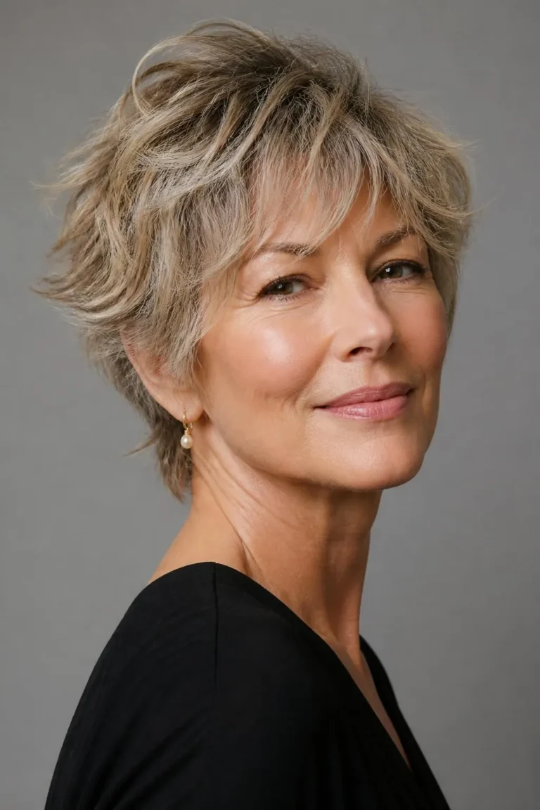 18 Textured Short Shag Haircuts for Women Over 50 Wanting an Effortless Cool Style
