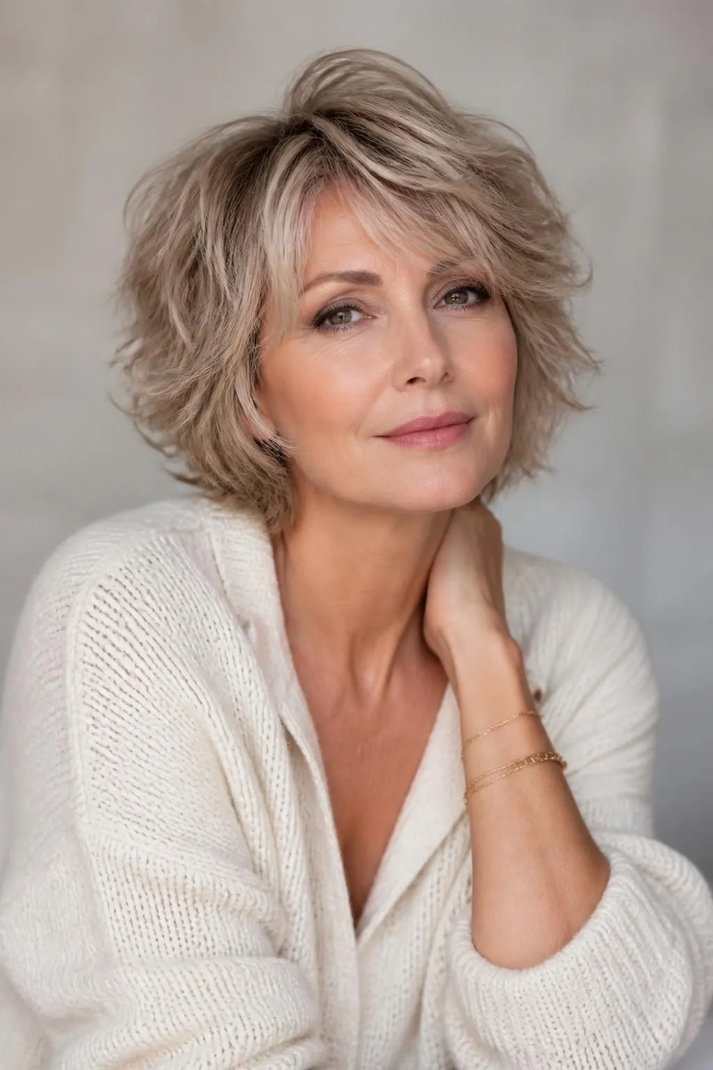 18 Textured Short Shag Haircuts for Women Over 50 Wanting an Effortless Cool Style 7 18 Textured Short Shag Haircuts for Women Over 50 Wanting an Effortless Cool Style