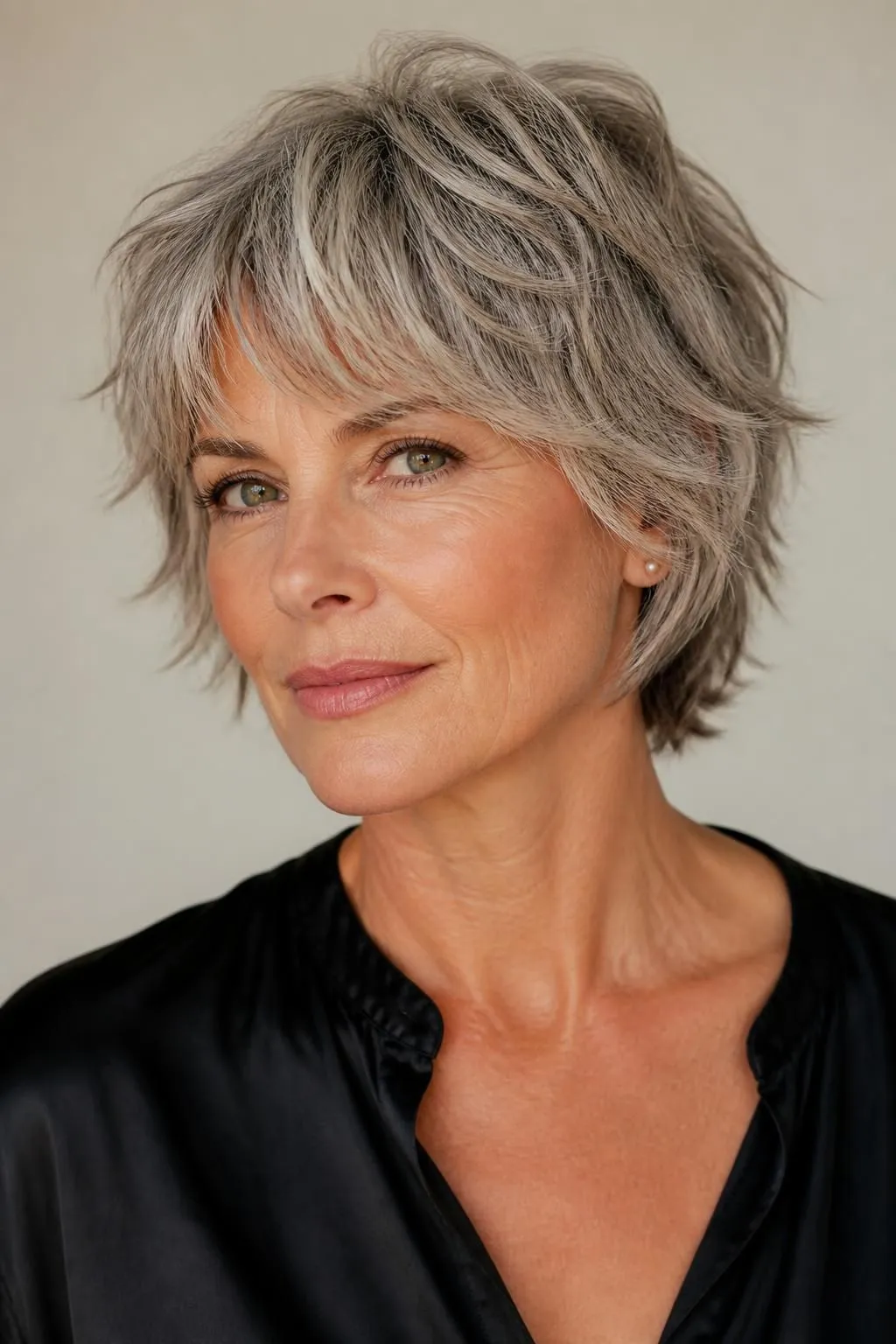 18 Textured Short Shag Haircuts for Women Over 50 Wanting an Effortless Cool Style 13 18 Textured Short Shag Haircuts for Women Over 50 Wanting an Effortless Cool Style