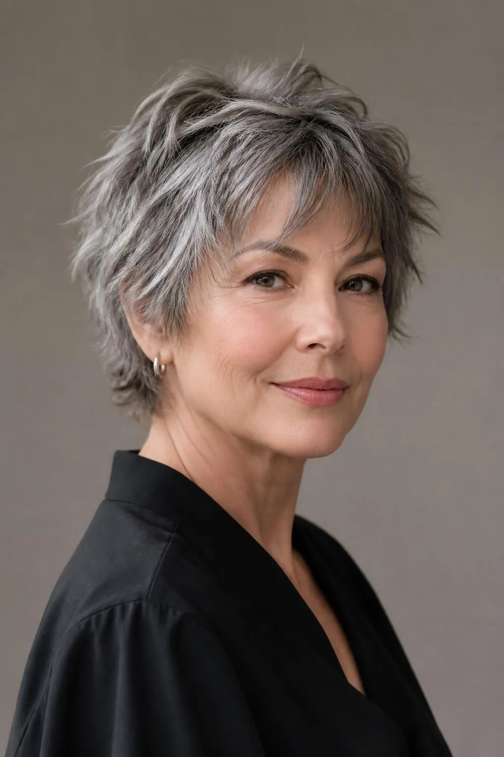 15 Short Shag Haircuts for Women Over 50 With Gray Hair Wanting a Stunning Look 2 15 Short Shag Haircuts for Women Over 50 With Gray Hair Wanting a Stunning Look