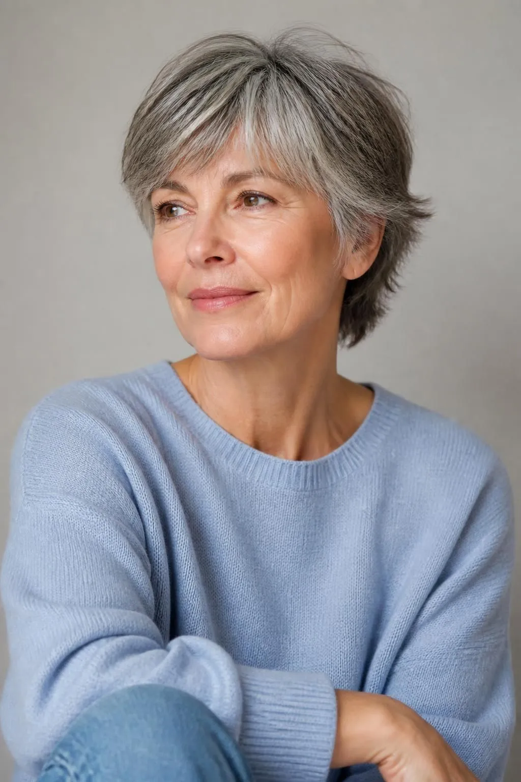 15 Short Shag Haircuts for Women Over 50 With Gray Hair Wanting a Stunning Look 3 15 Short Shag Haircuts for Women Over 50 With Gray Hair Wanting a Stunning Look