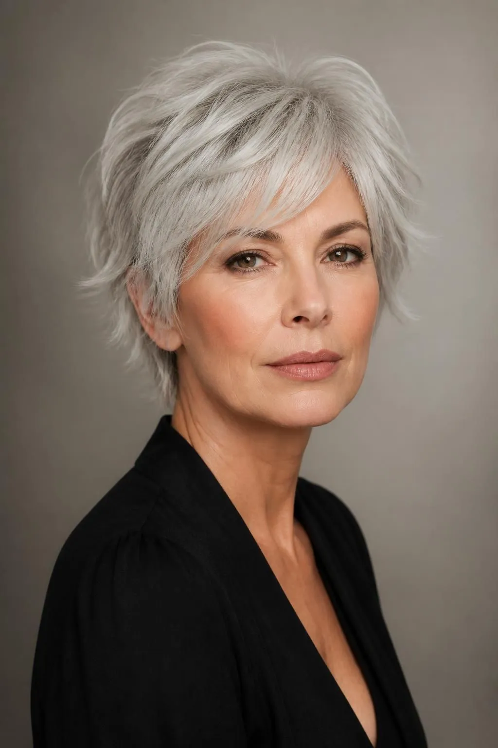 15 Short Shag Haircuts for Women Over 50 With Gray Hair Wanting a Stunning Look 7 15 Short Shag Haircuts for Women Over 50 With Gray Hair Wanting a Stunning Look