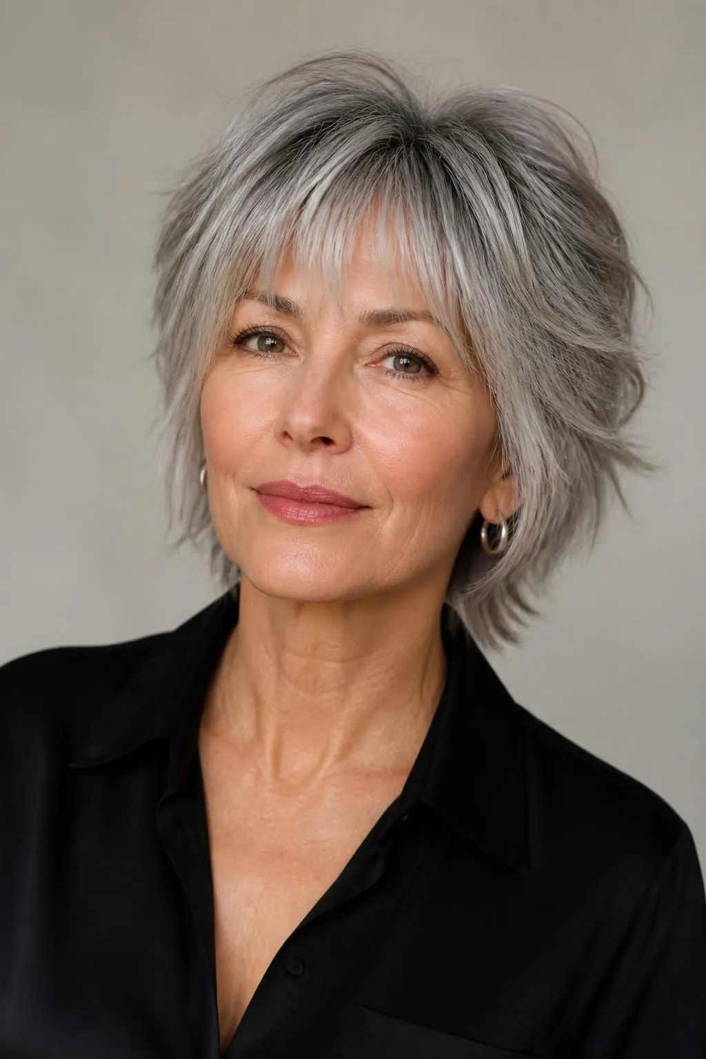 15 Short Shag Haircuts for Women Over 50 With Gray Hair Wanting a Stunning Look 8 15 Short Shag Haircuts for Women Over 50 With Gray Hair Wanting a Stunning Look