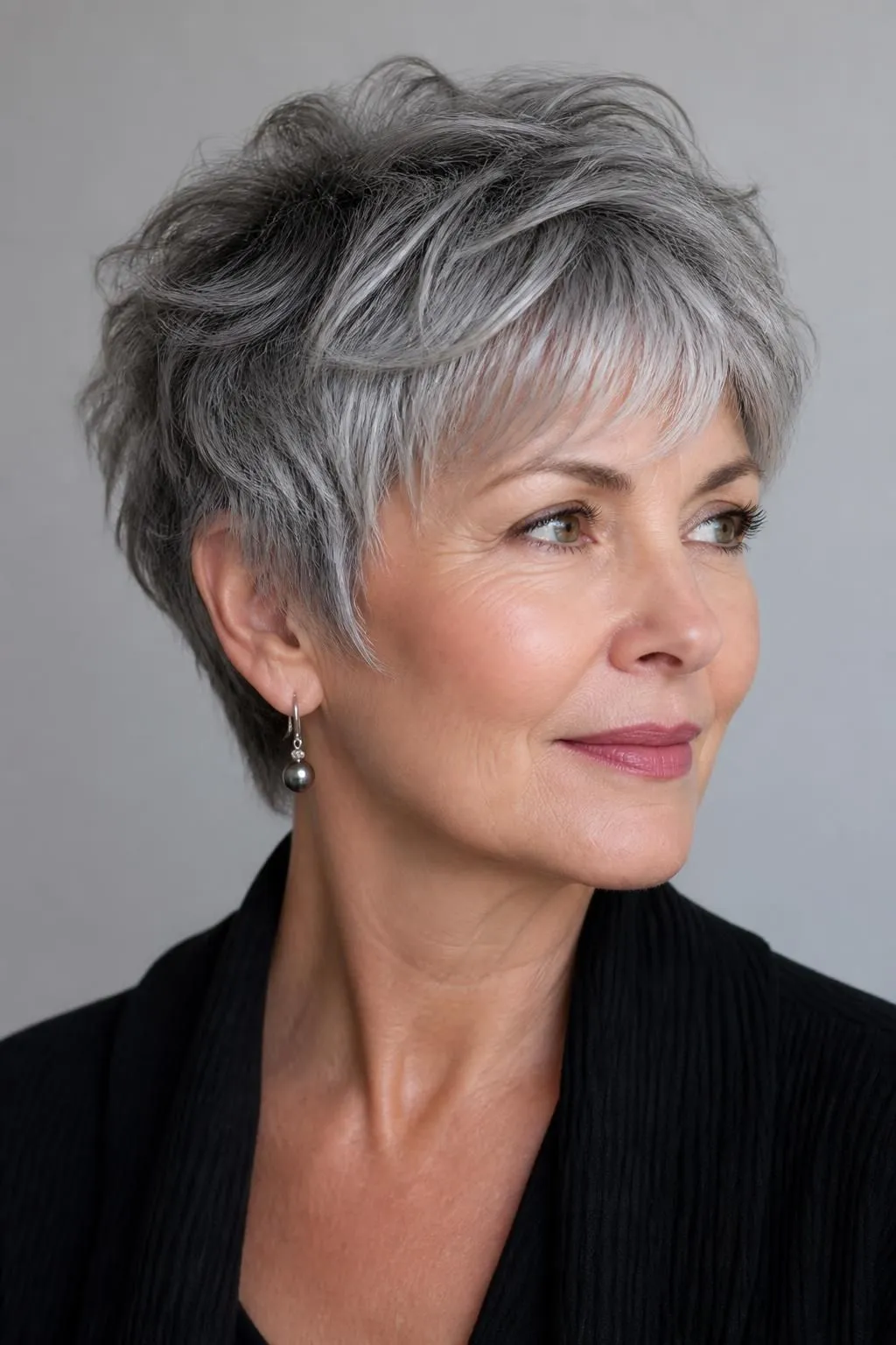 15 Short Shag Haircuts for Women Over 50 With Gray Hair Wanting a Stunning Look 10 15 Short Shag Haircuts for Women Over 50 With Gray Hair Wanting a Stunning Look
