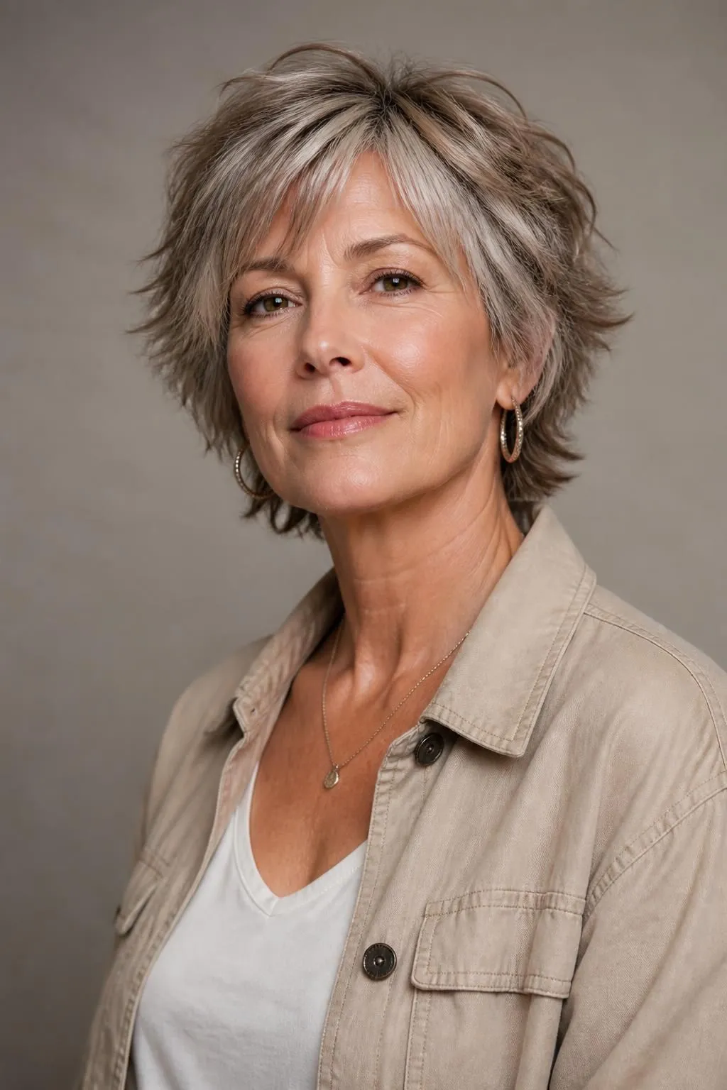 15 Short Shag Haircuts for Women Over 50 With Gray Hair Wanting a Stunning Look 12 15 Short Shag Haircuts for Women Over 50 With Gray Hair Wanting a Stunning Look