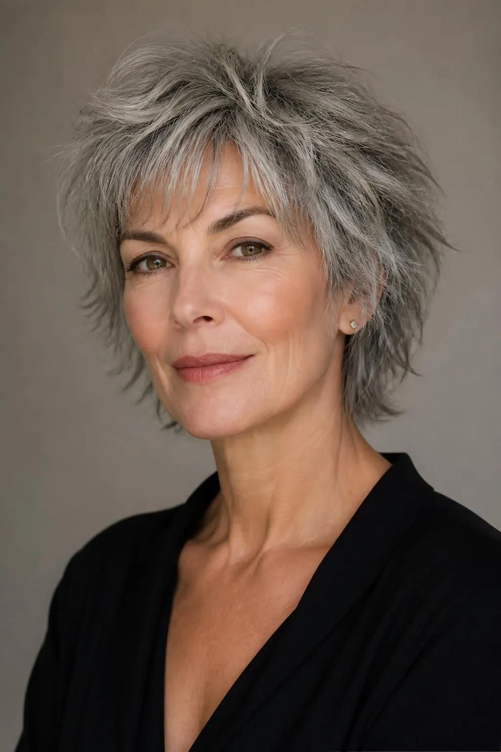 15 Short Shag Haircuts for Women Over 50 With Gray Hair Wanting a Stunning Look 13 15 Short Shag Haircuts for Women Over 50 With Gray Hair Wanting a Stunning Look