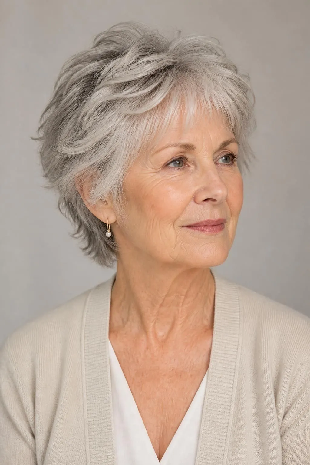 18 Short Shag Haircuts for Women Over 70 With Thinning Hair Wanting Soft Volume