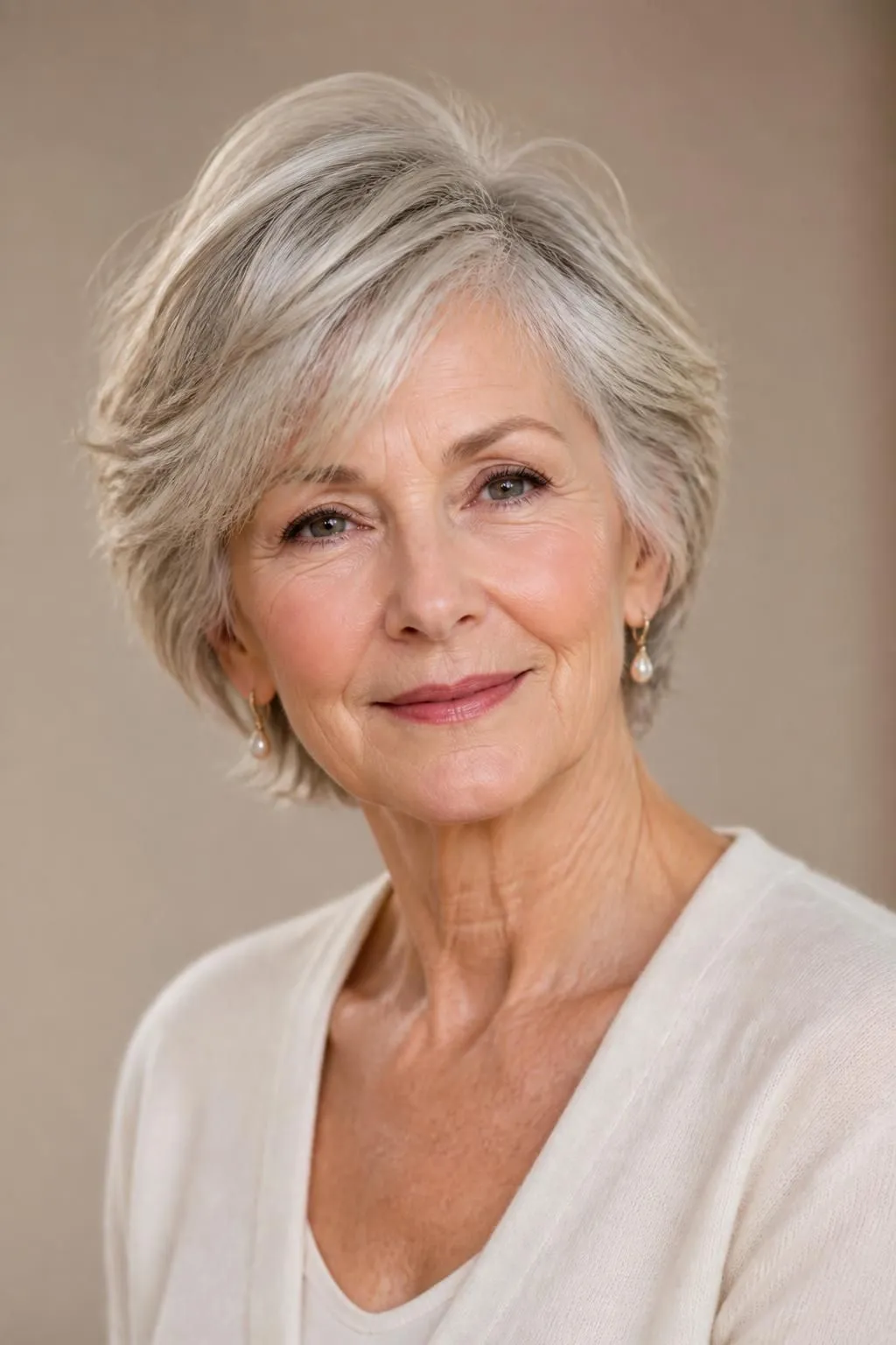 18 Short Shag Haircuts for Women Over 70 With Thinning Hair Wanting Soft Volume