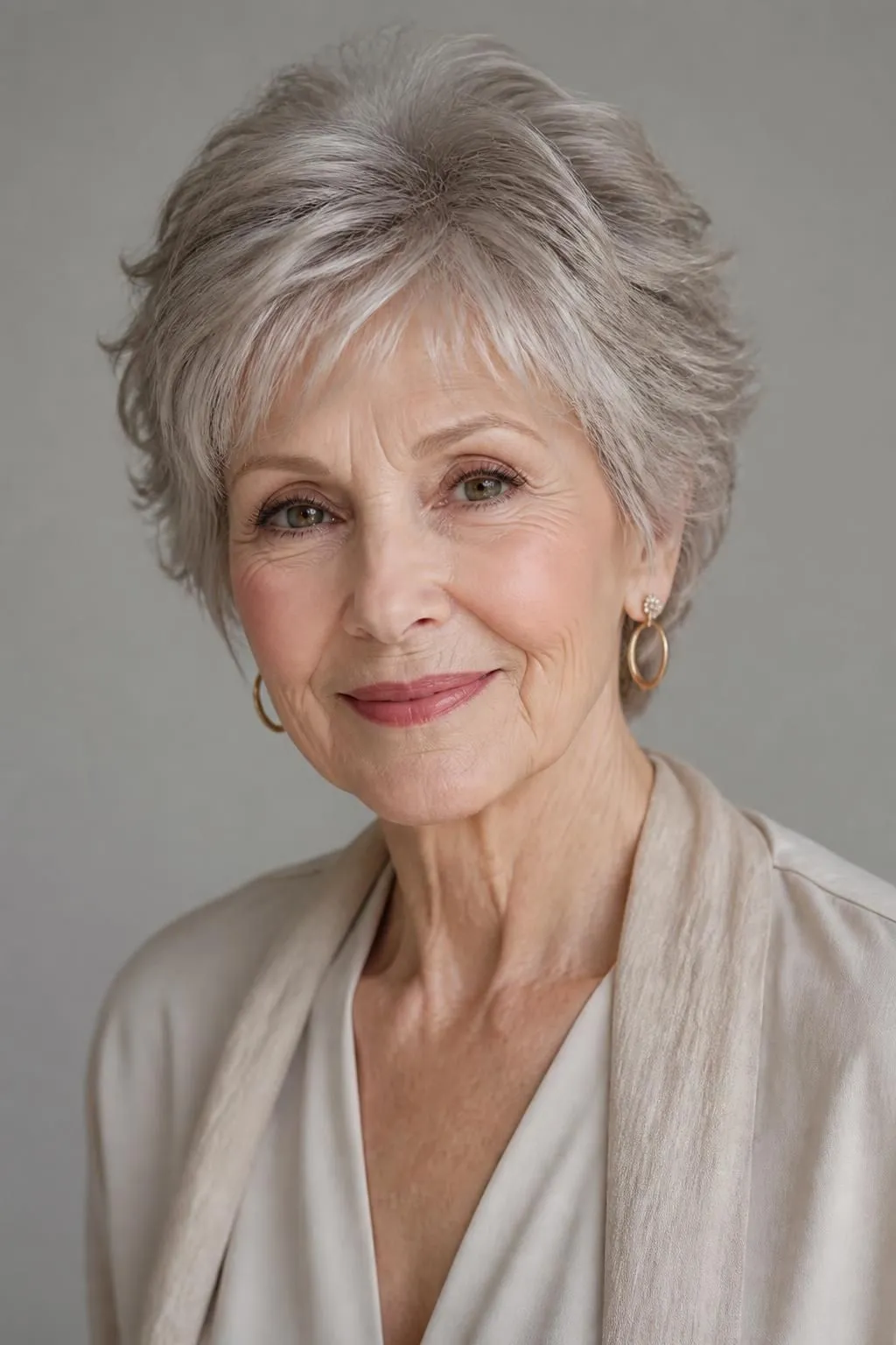 18 Short Shag Haircuts for Women Over 70 With Thinning Hair Wanting Soft Volume