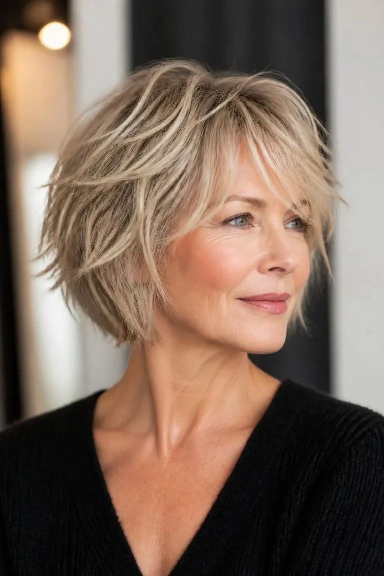 17 Textured Shag Hairstyles for Fine Hair Over 50 Wanting a Bold Modern Makeover