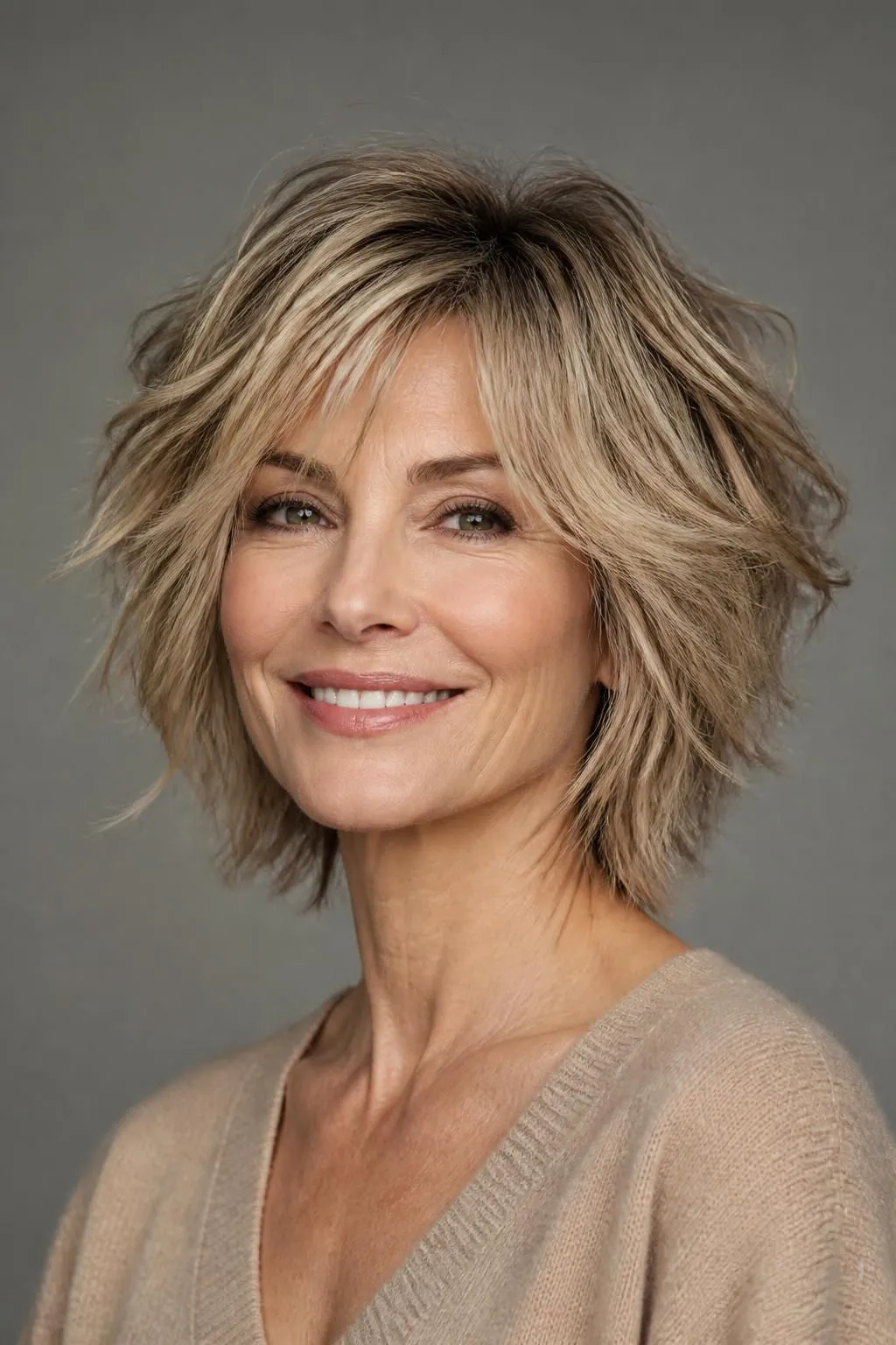 17 Textured Shag Hairstyles for Fine Hair Over 50 Wanting a Bold Modern Makeover 12 17 Textured Shag Hairstyles for Fine Hair Over 50 Wanting a Bold Modern Makeover
