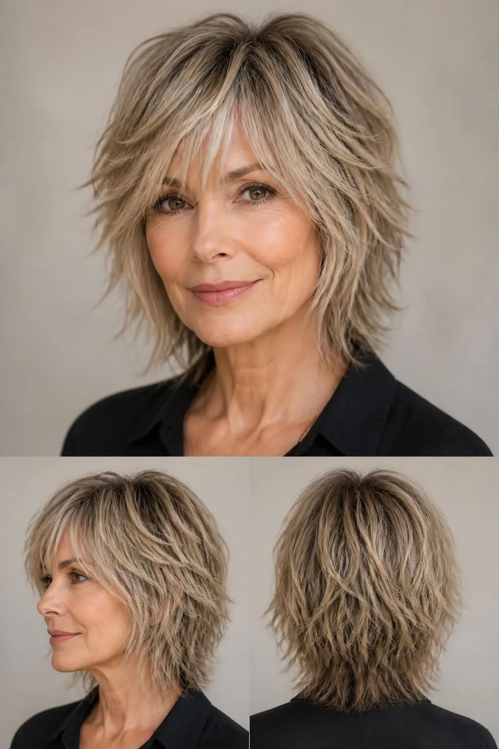 17 Textured Shag Hairstyles for Fine Hair Over 50 Wanting a Bold Modern Makeover 14 17 Textured Shag Hairstyles for Fine Hair Over 50 Wanting a Bold Modern Makeover
