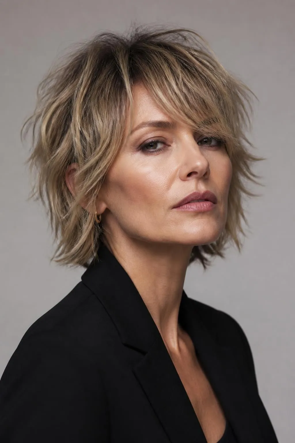 18 Textured Short Shag Haircuts For Women Over 40 With Serious Edge 13 18 Textured Short Shag Haircuts For Women Over 40 With Serious Edge