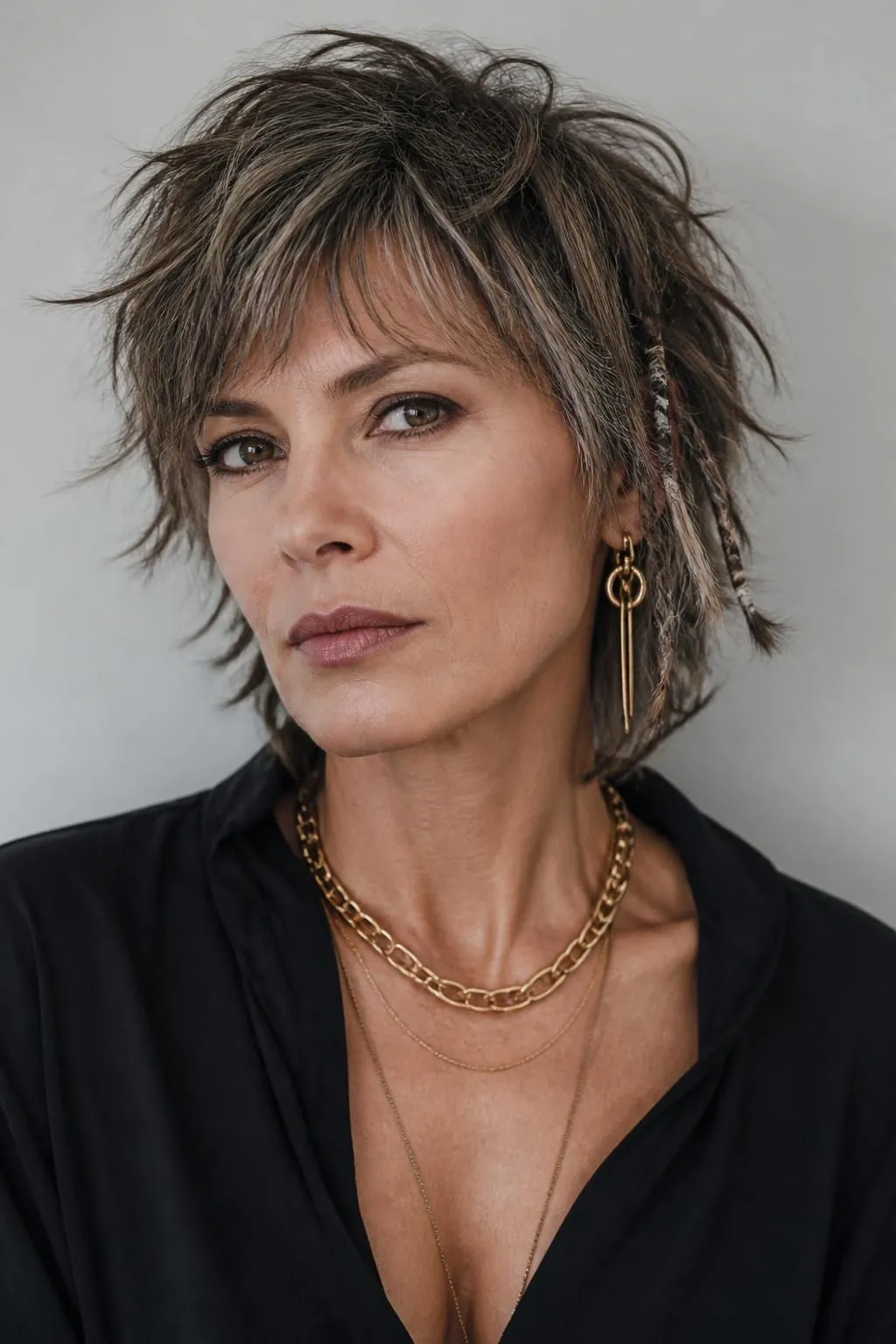 18 Textured Short Shag Haircuts For Women Over 40 With Serious Edge 17 18 Textured Short Shag Haircuts For Women Over 40 With Serious Edge