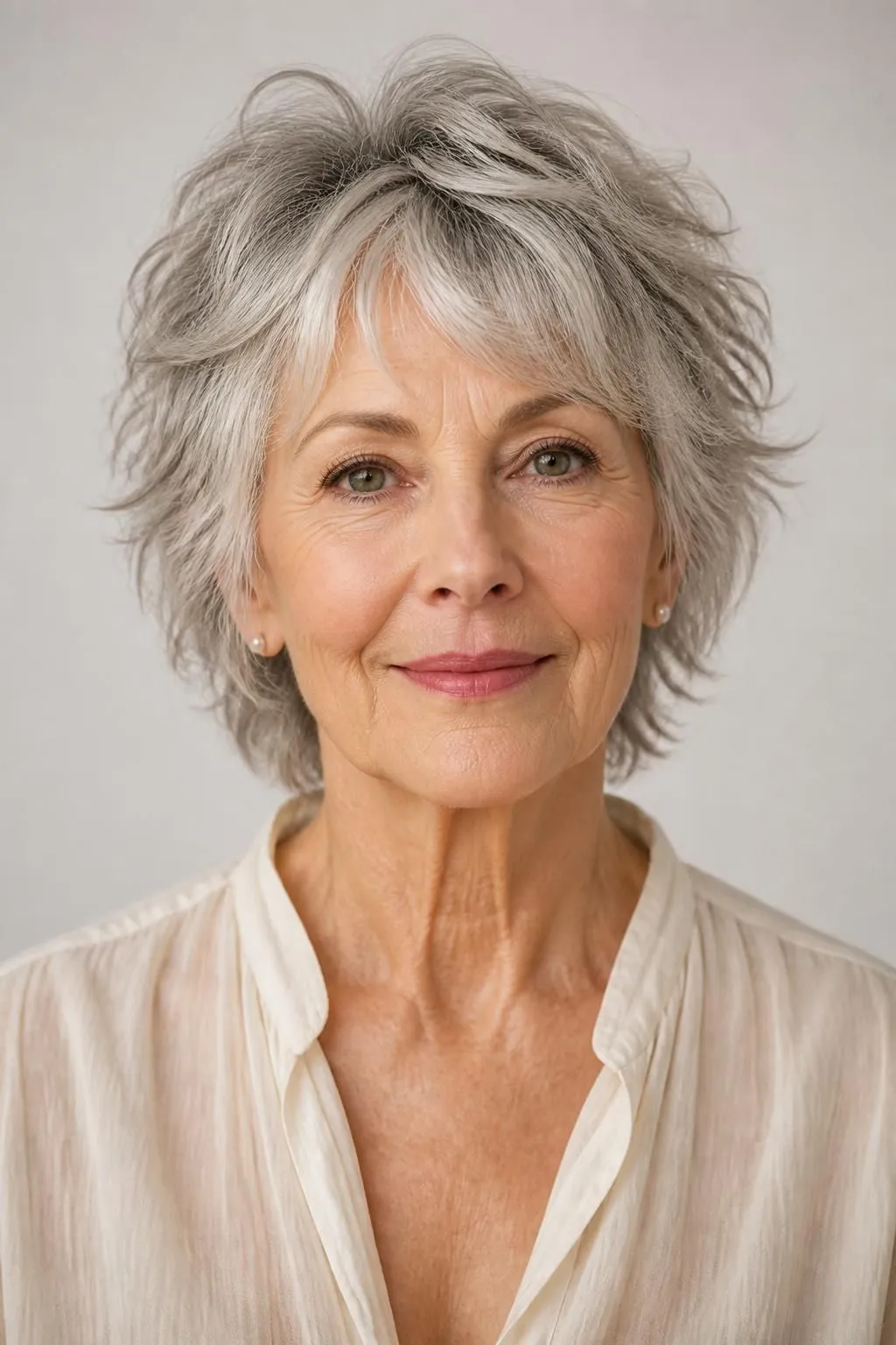 18 Textured Short Shag Haircuts for Women Over 70 Wanting an Effortless Chic Style
