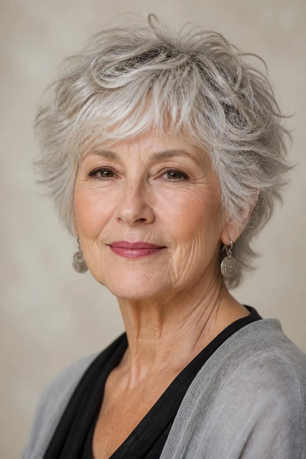 18 Textured Short Shag Haircuts for Women Over 70 Wanting an Effortless Chic Style
