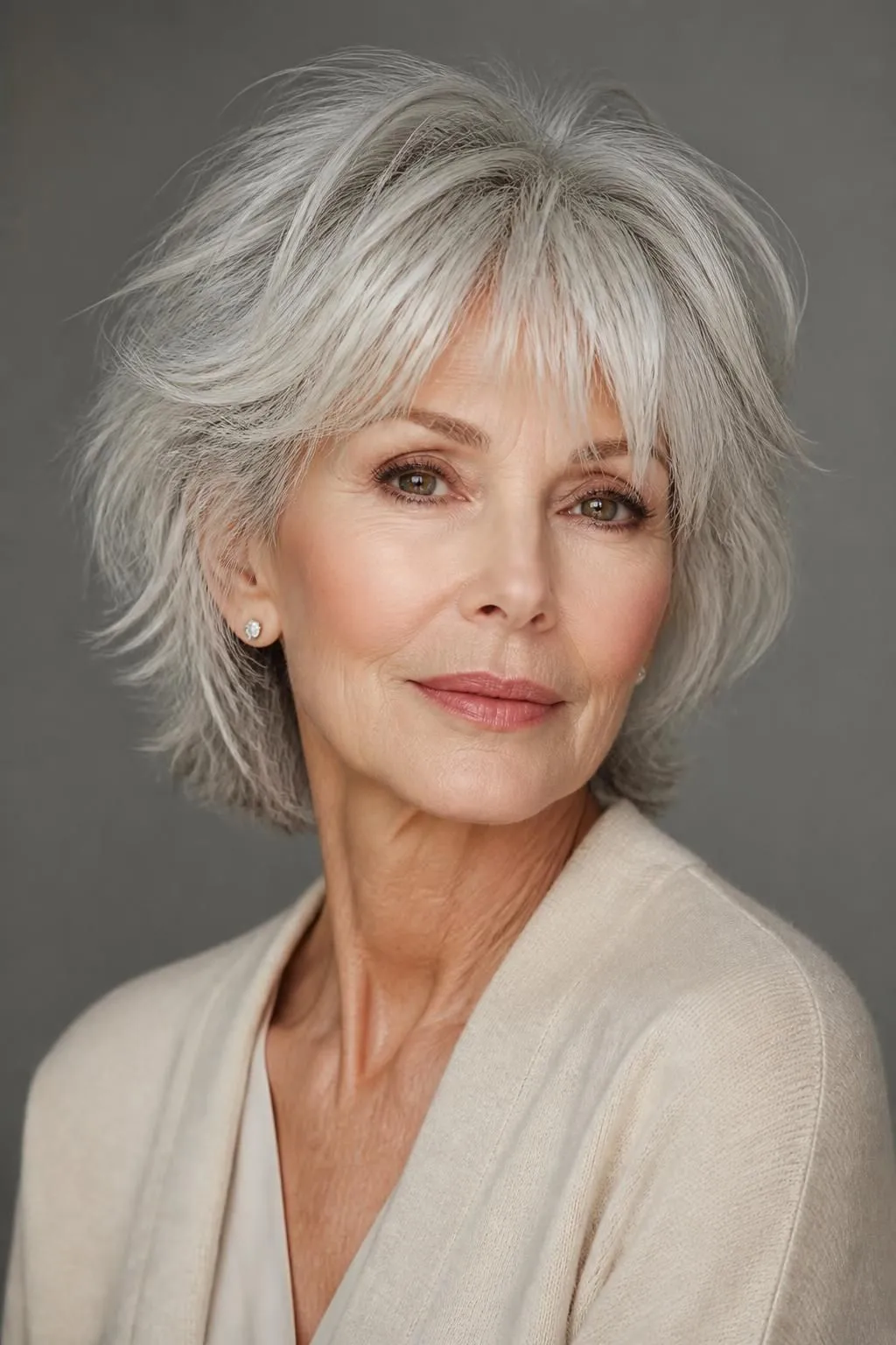 20 Wispy Short Shag Haircuts for Women Over 70 Wanting Delicate, Soft Face Framing