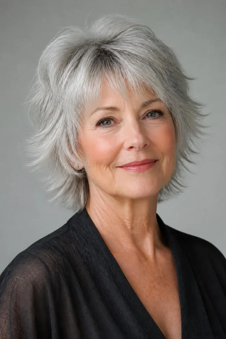 20 Wispy Short Shag Haircuts for Women Over 70 Wanting Delicate, Soft Face Framing