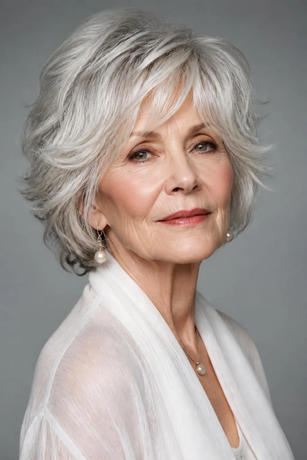 20 Wispy Short Shag Haircuts for Women Over 70 Wanting Delicate, Soft Face Framing