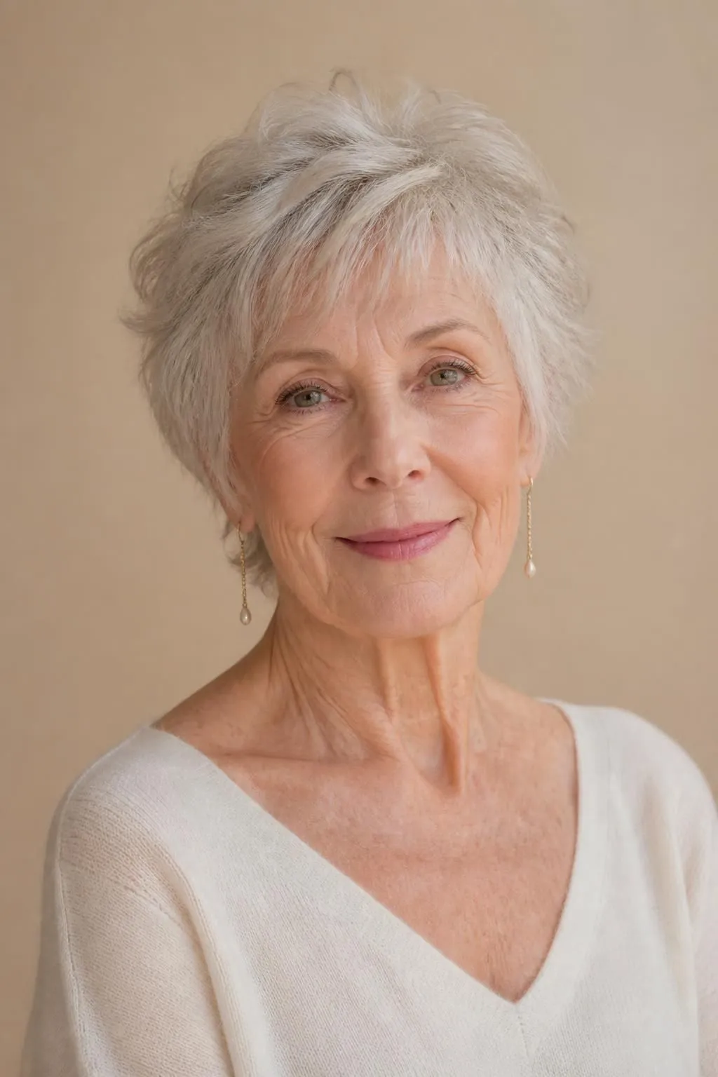 20 Wispy Short Shag Haircuts for Women Over 70 Wanting Delicate, Soft Face Framing