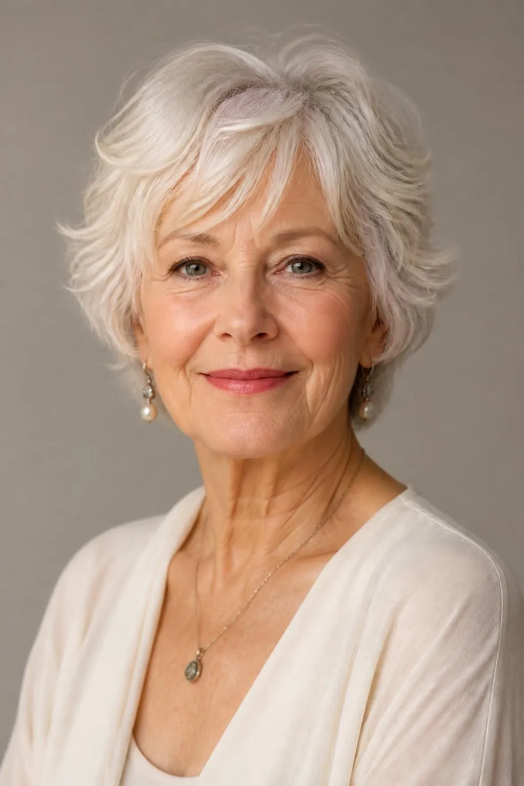 20 Wispy Short Shag Haircuts for Women Over 70 Wanting Delicate, Soft Face Framing