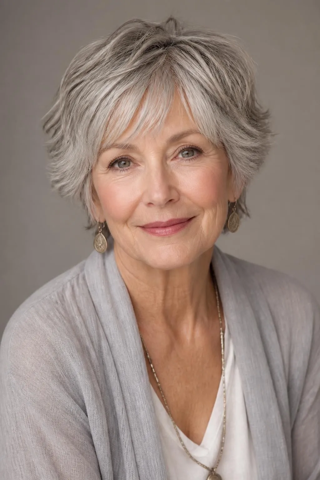 20 Wispy Short Shag Haircuts for Women Over 70 Wanting Delicate, Soft Face Framing