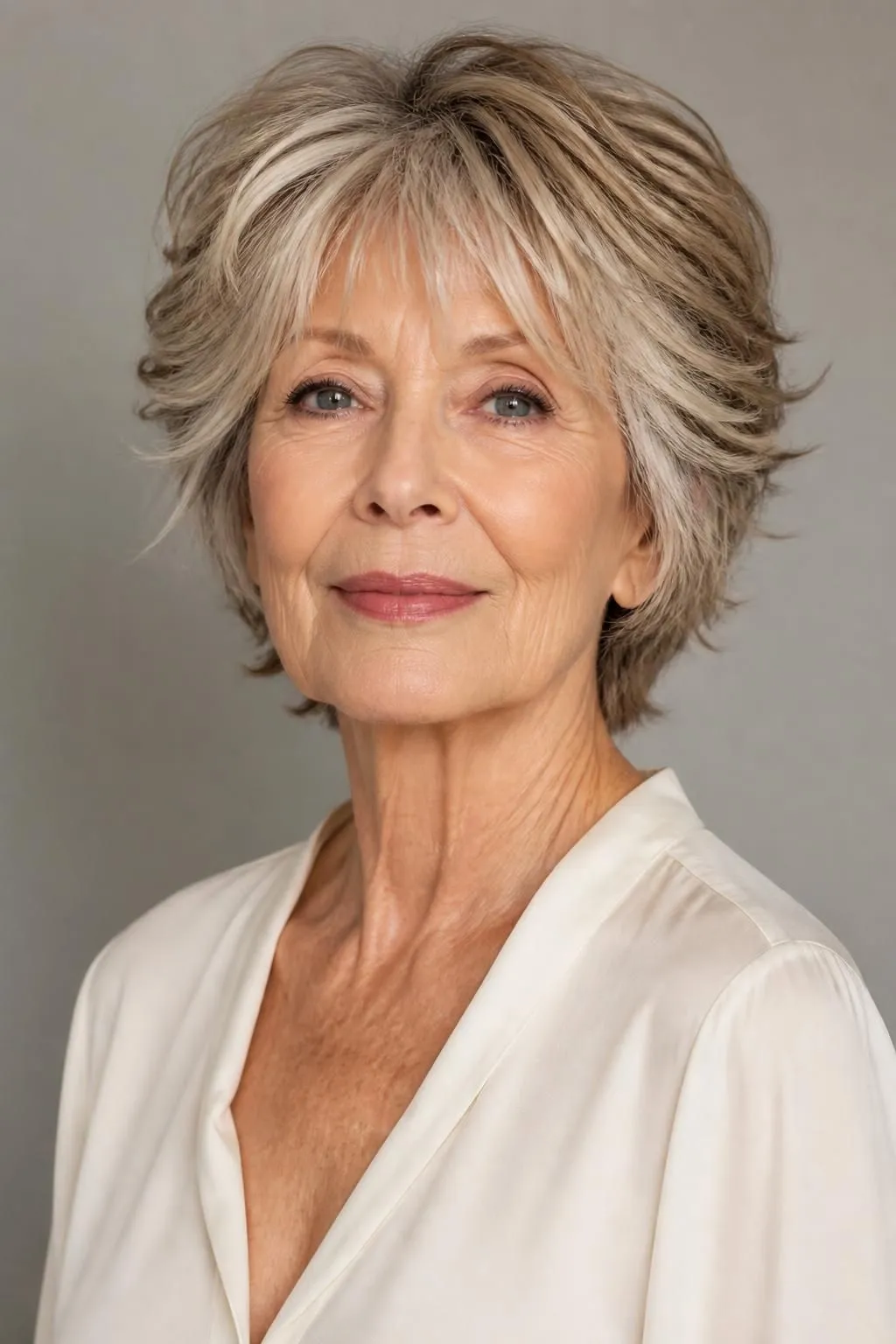 20 Wispy Short Shag Haircuts for Women Over 70 Wanting Delicate, Soft Face Framing