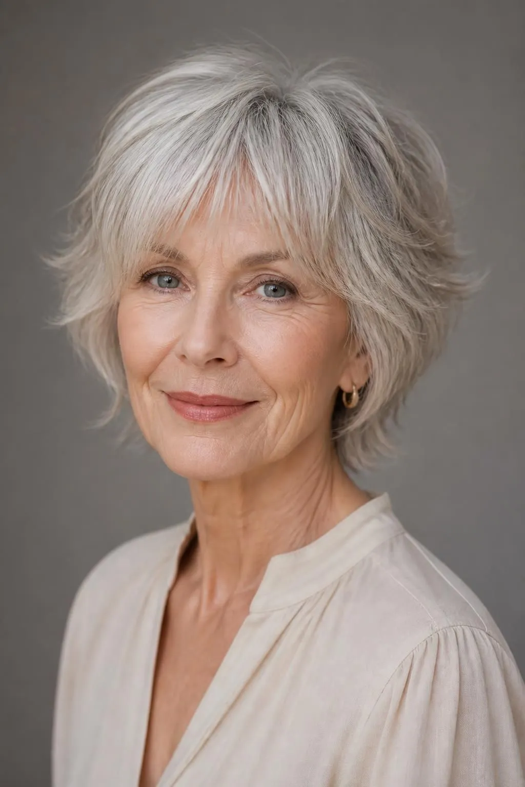 20 Wispy Short Shag Haircuts for Women Over 70 Wanting Delicate, Soft Face Framing