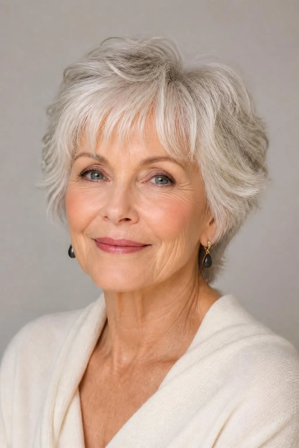 20 Wispy Short Shag Haircuts for Women Over 70 Wanting Delicate, Soft Face Framing
