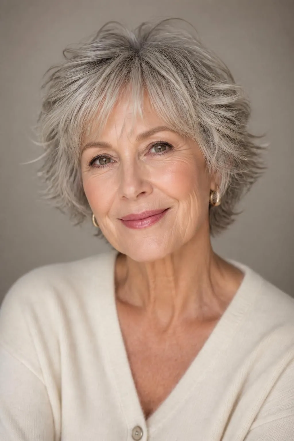 20 Wispy Short Shag Haircuts for Women Over 70 Wanting Delicate, Soft Face Framing