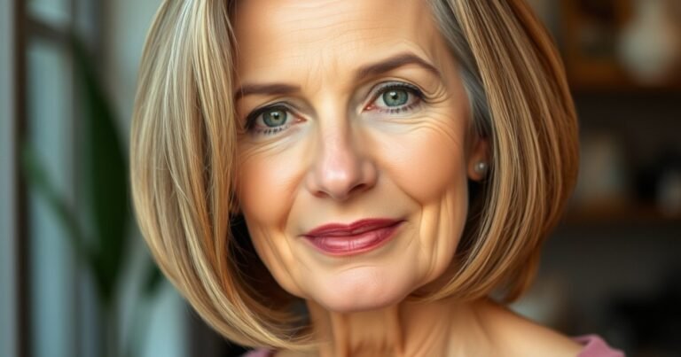2 Bob Hairstyles for woman over 60