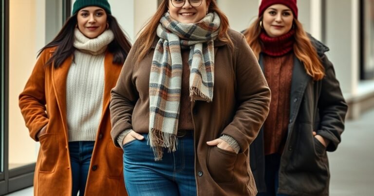 3 winter outfits ideas for plus size woman