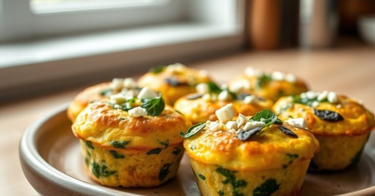 Spinach Feta Egg Bites Recipe