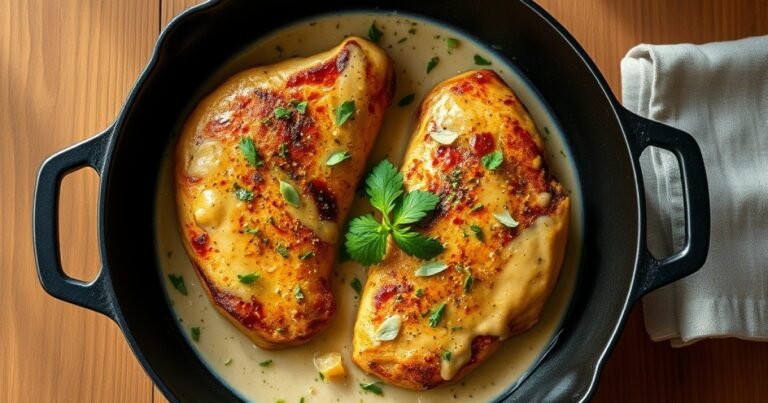 Creamy Garlic Chicken Recipe