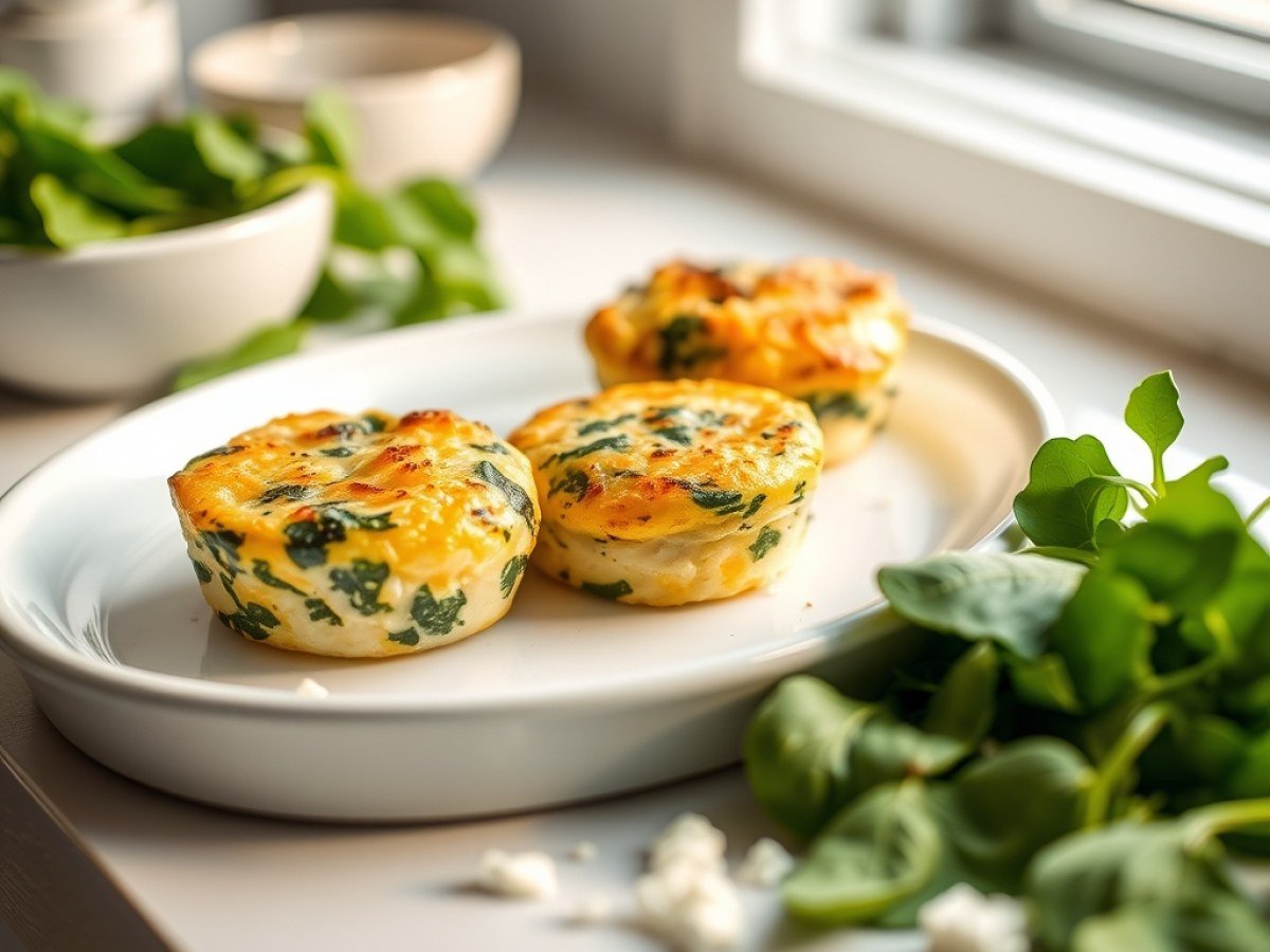 Spinach Feta Egg Bites Recipe