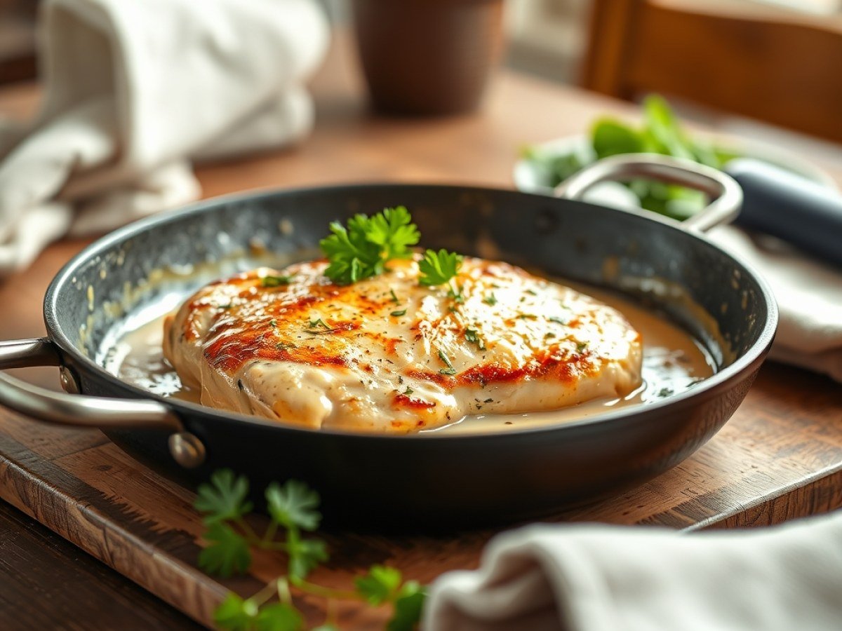 Creamy Garlic Chicken Recipe