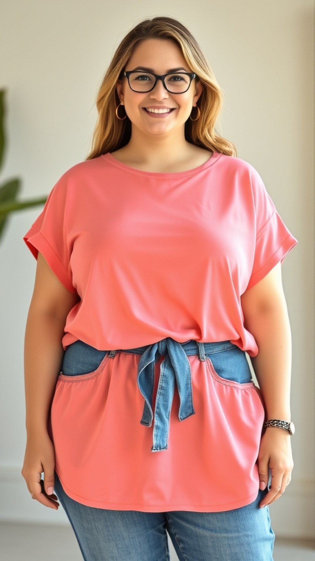 2 Women’s Plus Size Short Sleeve Tops Outfit Ideas