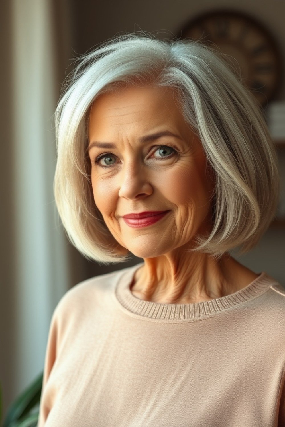 2 Bob Hairstyles for woman over 60