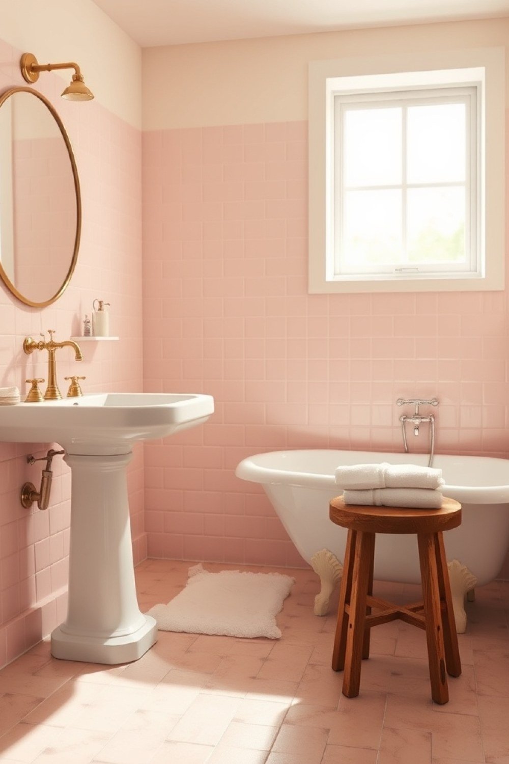 10 Vintage Pink Bathroom Ideas That Feel Charming, Timeless, and Livable