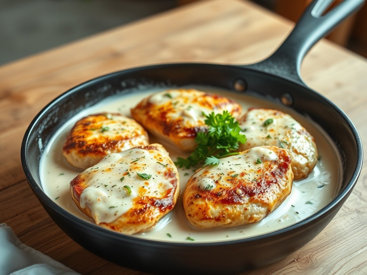 Creamy Garlic Chicken Recipe