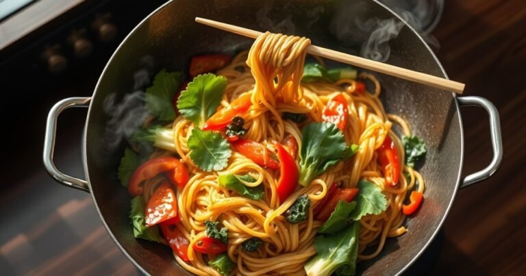 The fastest noodle stir fry I know