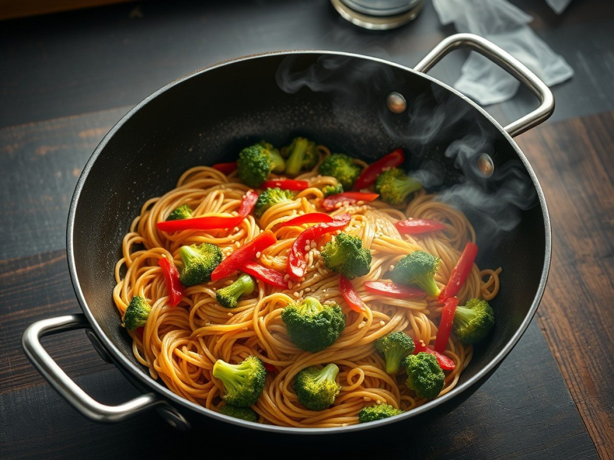 The fastest noodle stir fry I know