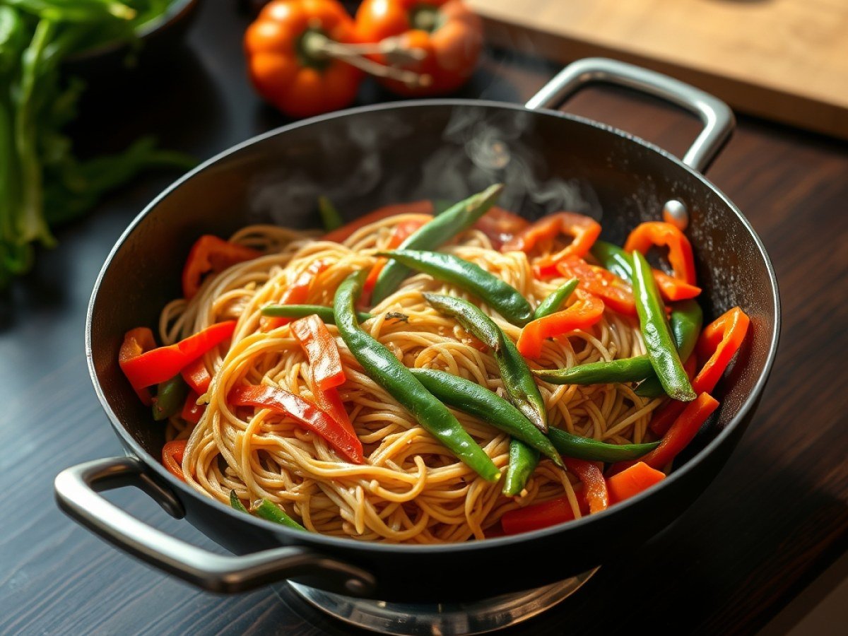 The fastest noodle stir fry I know