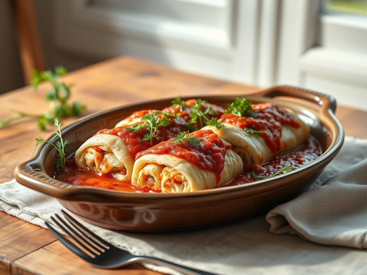 Polish Cabbage Rolls (Gołąbki)
